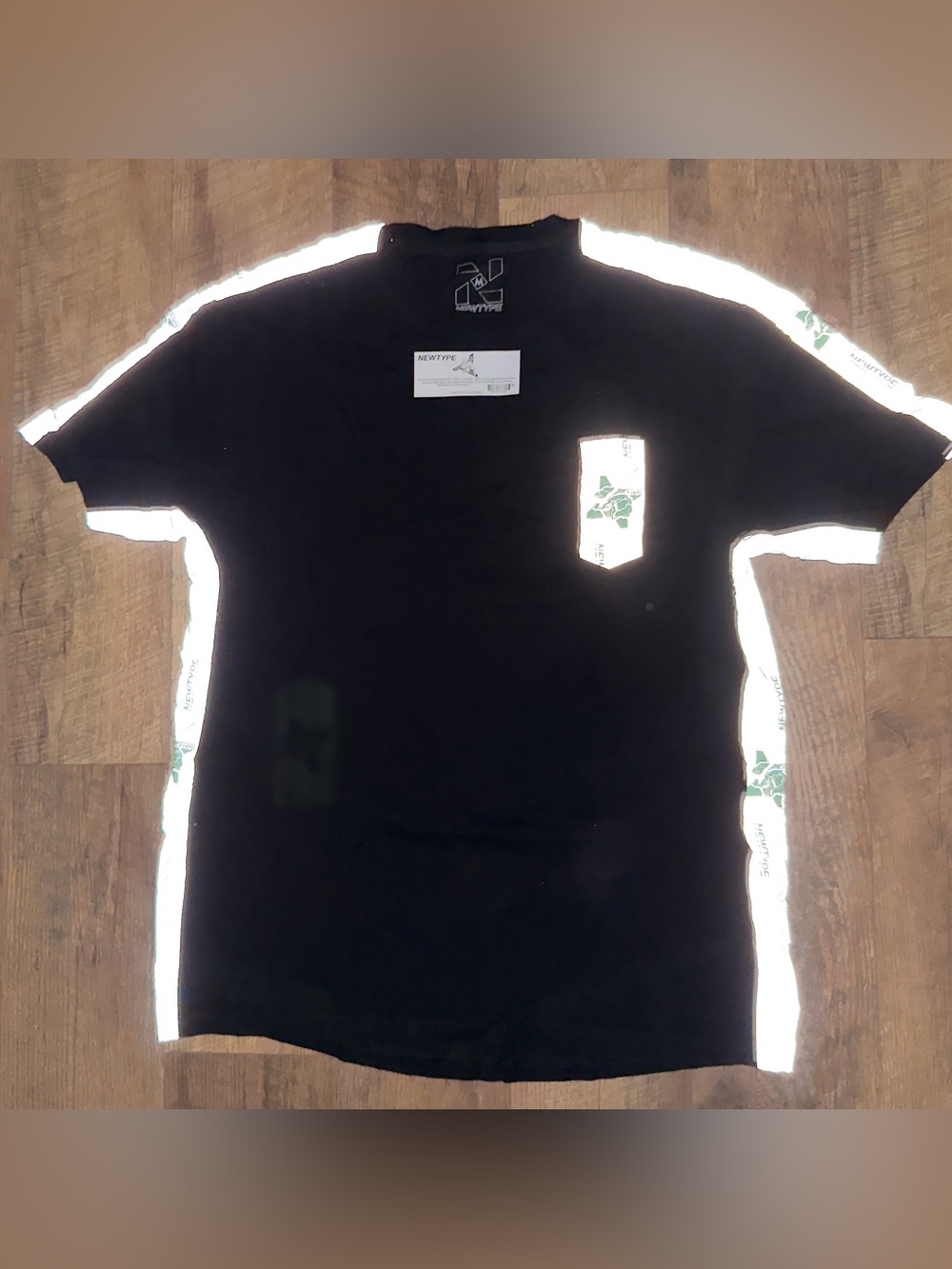Newtype RX-2.0 Reflective Anime Shirt Medium Black Gundam Mecha Streetwear M⁠